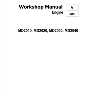 Volvo Penta MD2010, MD2020, MD2030, MD2040 Engine Service Manual