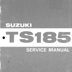 1980 Suzuki TS185 TS185A Service Repair Manual