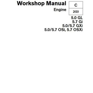 Volvo Penta 5.0/5.7 GXi Service Repair Manual