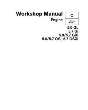 Volvo Penta 5.0/5.7 GXi Service Repair Manual