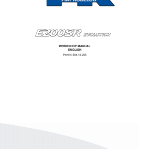 Fiat-Kobelco E200SR Evolution Excavator Service Manual