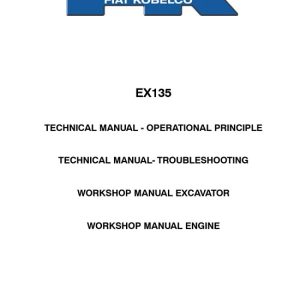 Fiat-Kobelco EX135 Excavator Service Repair Manual