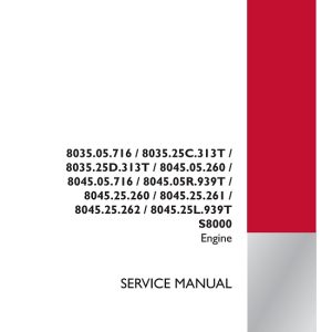 Case IH 8035, 8045 Diesel Engine Service Repair Manual