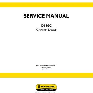New Holland D180C Crawler dozer Service Manual