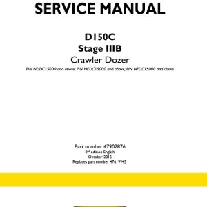 New Holland D150C Stage IIIB Crawler Dozer Service Manual