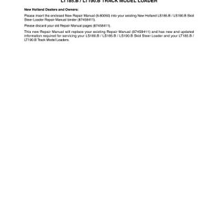 New Holland LS180.B manual