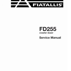 FiatAllis FR255 Crawler Dozer Service Manual