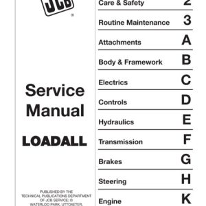 Jcb 520-50,520 525-50 525-50s Telescopic Handler Service Manual