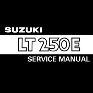 1985-1986 Suzuki Lt 250e Service Manual