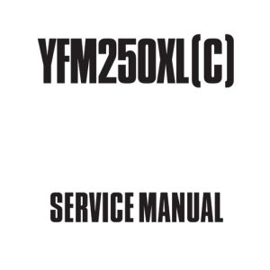 1999-2001 Yamaha Yfm250xl(c) Service Manual