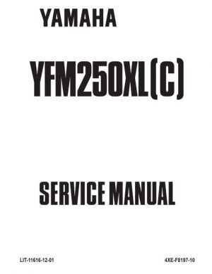 1999-2001 Yamaha Yfm250xl(c) Service Manual