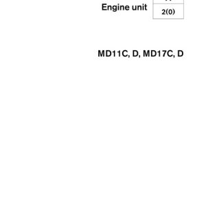 Volvo Penta MD11C, D, MD 17C, D Marine Engines Workshop Manual