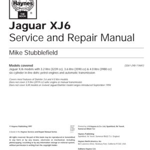Jaguar XJ6 Service Repair Manual