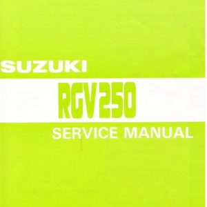 1990-1996 Suzuki Rgv250 Service Repair Manual