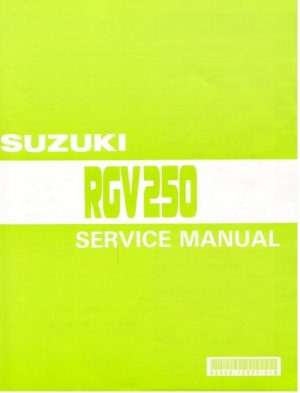 1990-1996 Suzuki Rgv250 Service Repair Manual