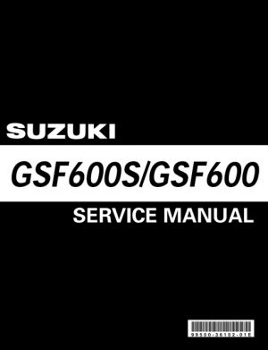 2000-2002 Suzuki Gsf600, Gsf600s Service Manual