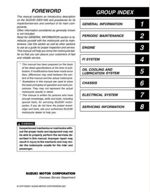 2002 Suzuki Gsx1400 Service Repair Manual