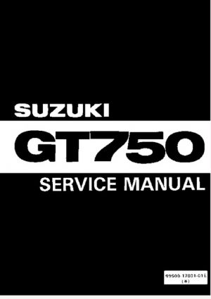 1972 Suzuki Gt750 Service Repair Manual