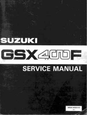 1981-1983 Suzuki Gsx400f Service Manual