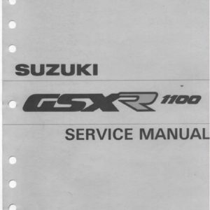 1990-1992 Suzuki Gsx-r1100 Service Manual
