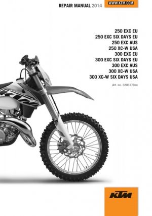 2014 Ktm 250 Exc-f, 250 Exc-f Six Days, 250 Xcf-w Service Manual