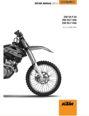 2013 Ktm 250 Sx-f, 250 Sx-f, 250 Xc-f Service Manual