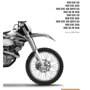 2013 Ktm 450 500 Exc Xc-w Service Manual