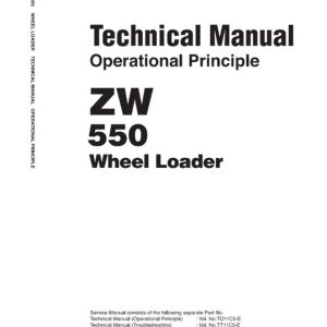 Hitachi Zw550 Wheel Loader Operation Principle Technical Manual
