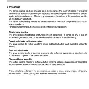 Hyundai Hl720-3 Wheel Loader Service Manual