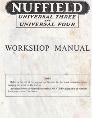 Nuffield 4M 4PM 4DM 3DL 342 460 Tractor Service Manual