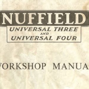 Nuffield Universal Three 3 Four 4 Tractor Service Manual