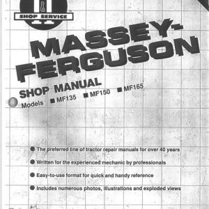 Massey Ferguson Mf135 Mf150 Mf165 Tractor Service Manual
