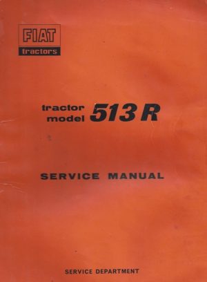 Fiat Tractor 513 R Service Repair Manual