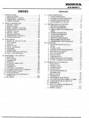 Honda GX360 K1 Engine Service Manual