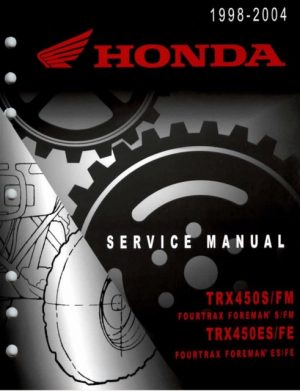 1998-2004 Honda Trx450 Ftrx Foreman Atv Service Manual