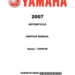 2007 Yamaha YZFR1W Service Repair Manual