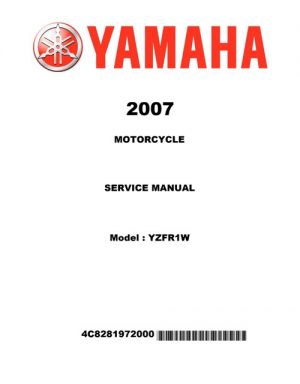 2007 Yamaha YZFR1W Service Repair Manual