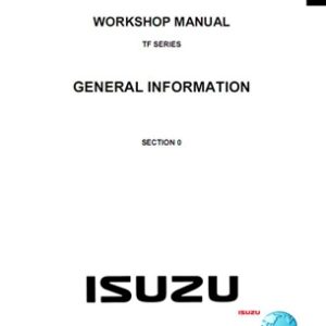 2003-2008 Isuzu Holden Rodeo / Holden Colorado (TF Series) Service Manual