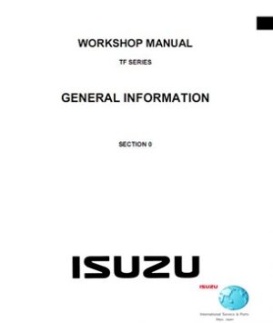 2003-2008 Isuzu Holden Rodeo / Holden Colorado (TF Series) Service Manual