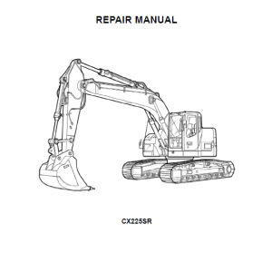 CASE CX225SR Crawler Excavator Service Manual