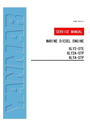 Yanmar Marine Diesel Engine 6ly2-ste, 6ly2a-stp, 6lya-stp Service Manual