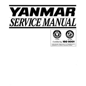 Yanmar Sail Drive Unit SD20, SD30, SD31 Service Manual