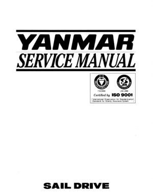 Yanmar Sail Drive Unit SD20, SD30, SD31 Service Manual