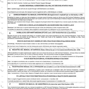 Jcb 1400b ,1400 Backhoe Service Manual