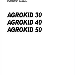 Deutz Fahr Agrokid 30 40 50 Service Manual