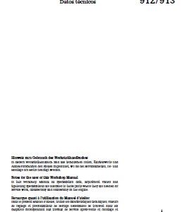 Deutz 912 913 Engine Workshop Service Manual