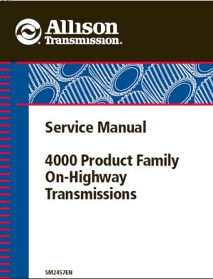 Allison 4000 Product Family Transmissions Service Manual