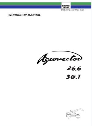 Deutz Tractor Fahr Agrovector 26.6, 30.7 Service Manual