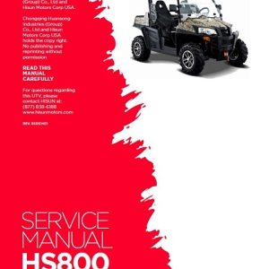 Hisun 800 HS800 UTV Service Manual