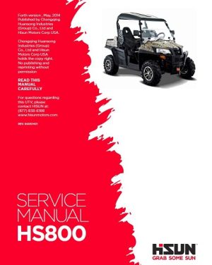 Hisun 800 HS800 UTV Service Manual